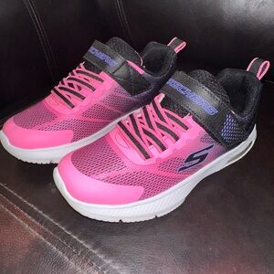Skechers Pink and Black Kids' Athletic Sneakers